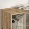 vidaXL Highboard 2 pcs Artisan-Eiche 68 x 37 x 142 cm Holzwerkstoff