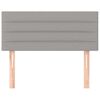 vidaXL Kopfteil Hellgrau 80x5x78/88 cm Stoff