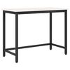 vidaXL Tisch Wei&szlig; 100 x 50 x 77 cm Ingenieure Holz und Stahl