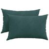 vidaXL Sofakissen 2 St&uuml;ck Dunkelgr&uuml;n 60 x 40 cm Cordstoff