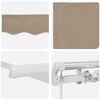 vidaXL Einziehbare Markise Beige 600 x 350 cm Polyester und Metall