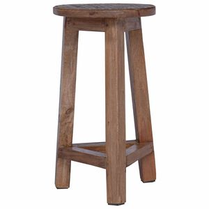 vidaXL Hocker Natur 28 x 28 x 50 cm Mahagoni Holz