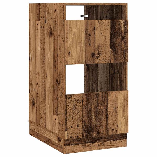 vidaXL W&auml;scheschrank mit T&uuml;r Altholz 50 x 68 x 102 cm Holzwerkstoff