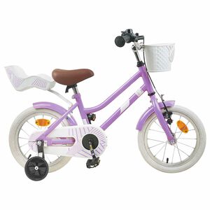 vidaXL Kinderfahrrad 16 Zoll f&uuml;r 4-6 Jahre alt Lila