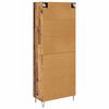 vidaXL Highboard Altholz 69,5 x 34 x 180 cm Holzwerkstoff
