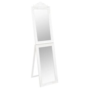vidaXL Standspiegel Wei&szlig; 40x160 cm
