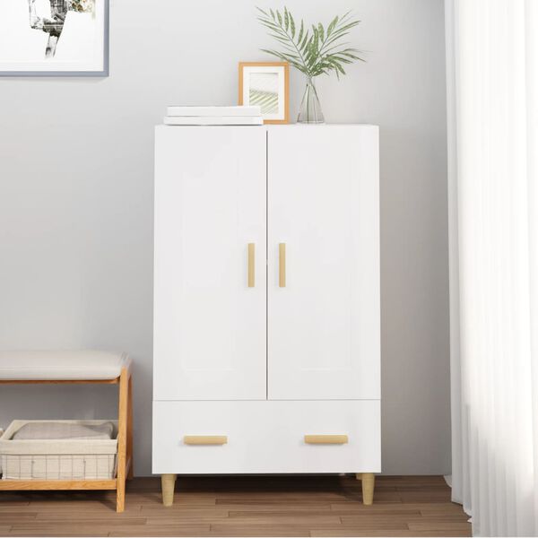 vidaXL Highboard Wei&szlig; 70x31x115 cm Holzwerkstoff