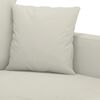 vidaXL 2-Sitzer-Sofa Creme 120 cm Samt
