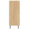 vidaXL Sideboard Sonoma-Eiche 34,5x34x90 cm Holzwerkstoff