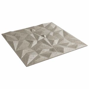 vidaXL Wandpaneele 12 Stk. 50 x 50 cm Amethyst Beton XPS Schaum