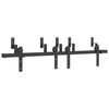vidaXL Schiebet&uuml;rbeschlag-Set 152,5 cm Stahl Schwarz