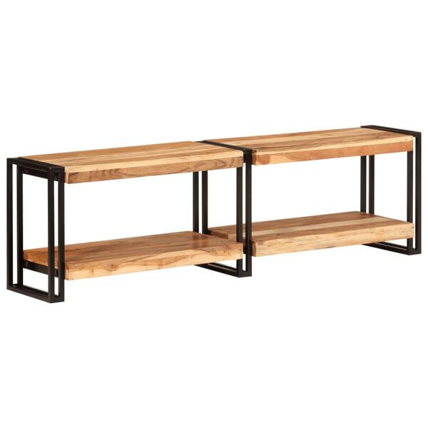 vidaXL TV-Schrank 140x30x40 cm Massivholz Akazie