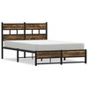 vidaXL Metallbett ohne Matratze R&auml;uchereiche 120x190 cm