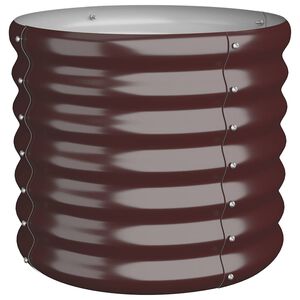 vidaXL Pflanzk&uuml;bel Verzinkter Stahl 40x40x36 cm Braun