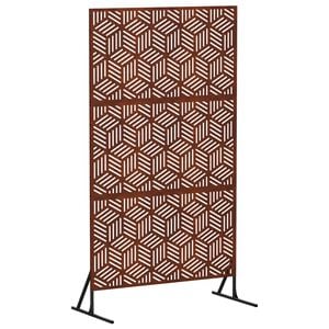 vidaXL Sichtschutz 100 x 50 x 180 cm Wetterfeststahl Rostoptik