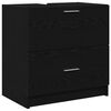 vidaXL Badezimmerschrank Schwarz Eichen-Optik 59 x 37 x 59 cm