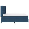vidaXL Boxspringbett mit Matratze mit Kopfteil Blau 200 x 200 cm Stoff