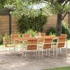 vidaXL Garten-Ess-Set 9 pcs Massives Akazienholz