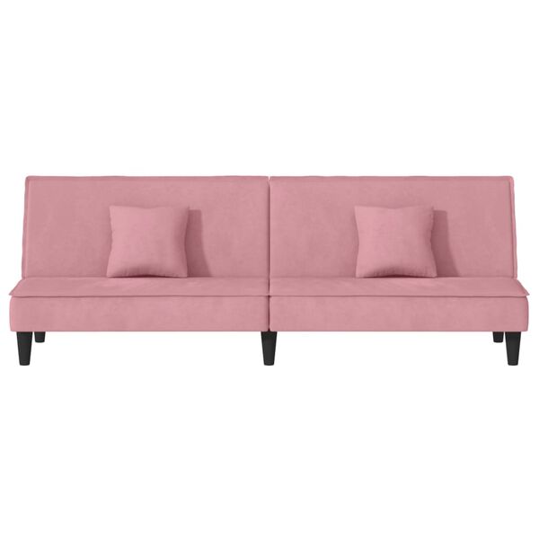 vidaXL Schlafsofa Rosa Samt