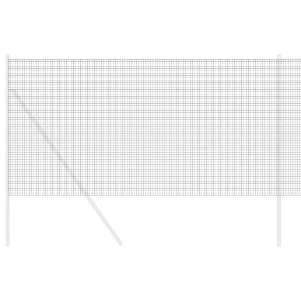 vidaXL Geschweißter Drahtzaun Grau 1,4 x 10 m Stahl