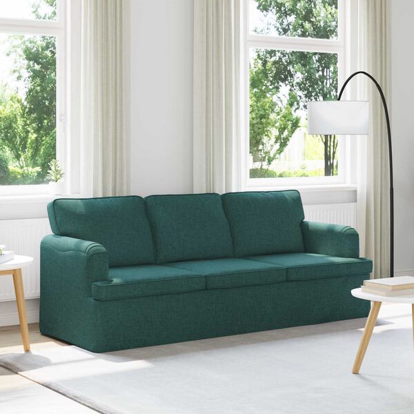 vidaXL Sofa 180cm Dunkelgr&uuml;n Metall