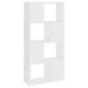 vidaXL B&uuml;cherregal Raumteiler Wei&szlig; 60x24x124,5cm Holzwerkstoff