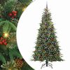 vidaXL K&uuml;nstlicher klappbarer Weihnachtsbaum Gr&uuml;n 240 cm PE und PVC