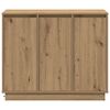 vidaXL LED-Sideboard Artisan-Eiche 90 x 32 x 75 cm Holzwerkstoff