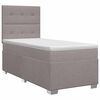 vidaXL Boxspringbett mit Matratze Taupe 80 x 200 cm Stoff