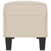 vidaXL Sitzbank Creme 100x35x41 cm Mikrofasergewebe