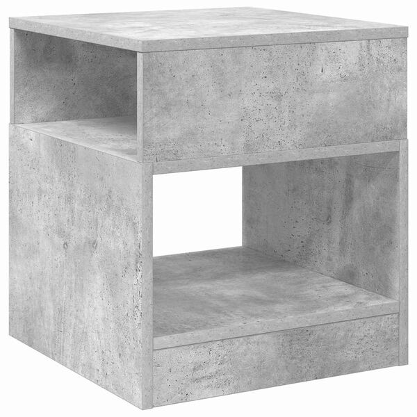 vidaXL Beistelltisch Beton Grau 40,5 x 40 x 45 cm Holzwerkstoff