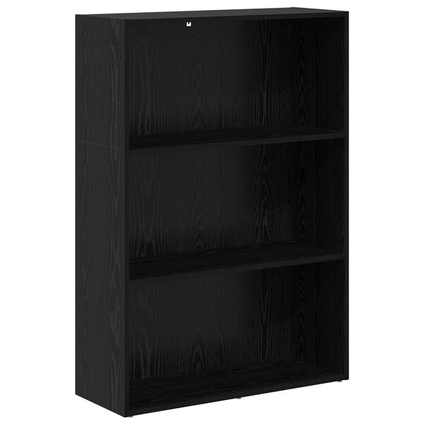 vidaXL B&uuml;cherregal Schwarz Eichen-Optik 60 x 30 x 76.5 cm