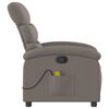 vidaXL Massagesessel Taupe Stoff