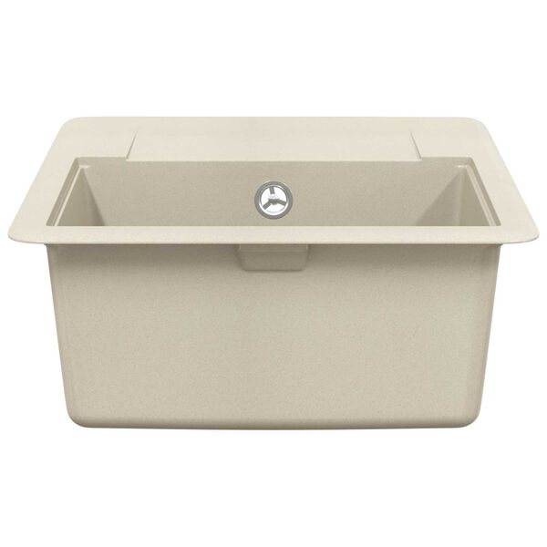 vidaXL Waschbecken Beige 560 x 460 mm 80% Quarz und 20% Harz