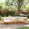 vidaXL 8-tlg. Gartensofa-Set mit Kissen Holz Akazie & Seil