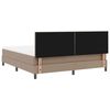 vidaXL Boxspringbett mit Matratze Cappuccino 180 x 200 cm Kunstleder
