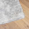 vidaXL Teppich Shaggy Hochflor NAVARRA Silbergrau 80x150 cm Polyester
