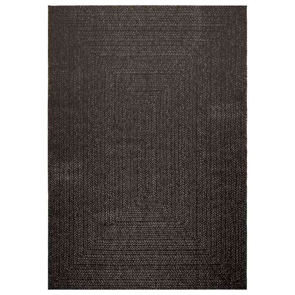 vidaXL Teppich ZIZUR Anthrazit 160x230cm Jute-Optik Indoor und Outdoor