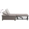 vidaXL Schlafsofa Ausziehbar Taupe 194 x 50 x 82 cm Stoff