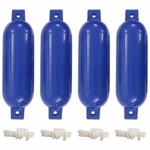 vidaXL Bootsfender 4 Stk. Blau &Oslash; 14x50 cm PVC