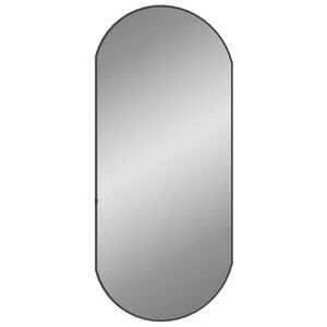 vidaXL Wandspiegel Schwarz 90x40 cm Oval