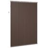vidaXL Venetianer Jalousie Dunkelbraun mit Muster 213 x 140 cm PVC