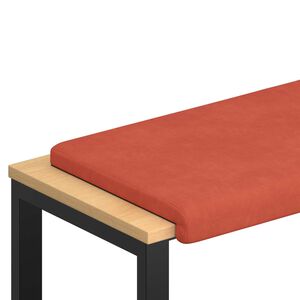 vidaXL Bankkissen Cord Rot-Orange Tiefe 35 cm