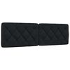 vidaXL Bett mit Matratze Schwarz 160x200 cm Stoff