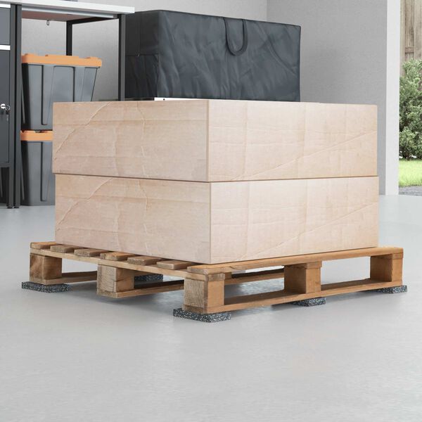 vidaXL Gummiwalze Schwarz Gummi