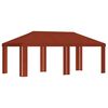 vidaXL Pavillon Abdeckung 6 x 3 m Terrakotta Polyester 190 gsm