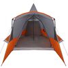 vidaXL Teepee Zelt mit Dach Grau und Orange 720 x 465 x 295 cm