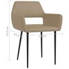 vidaXL Esszimmerst&uuml;hle 2 Stk. Cappuccino-Braun Kunstleder