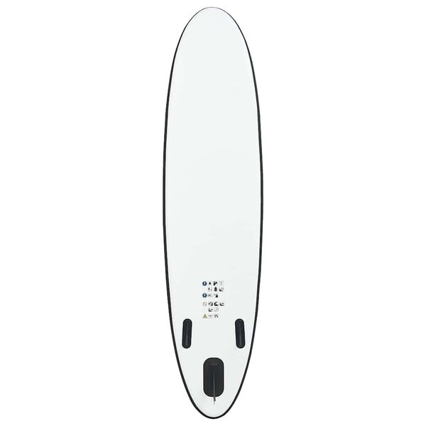 vidaXL Aufblasbares Stand Up Paddle Board Set Schwarz und Weiß