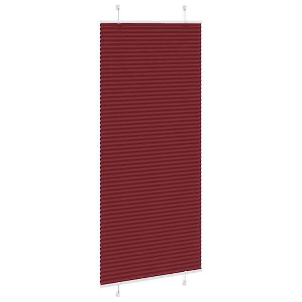 vidaXL Plissee Bordeauxrot 100x200 cm Stoffbreite 99,4 cm Polyester